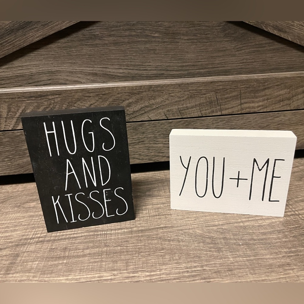 Hobby Lobby YOU+ME / HUGS AND KISSES Signs 🇺🇸